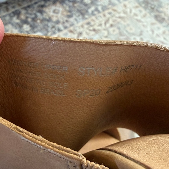 Madewell Women's Brown Leather Sandals - Picture 6 of 6